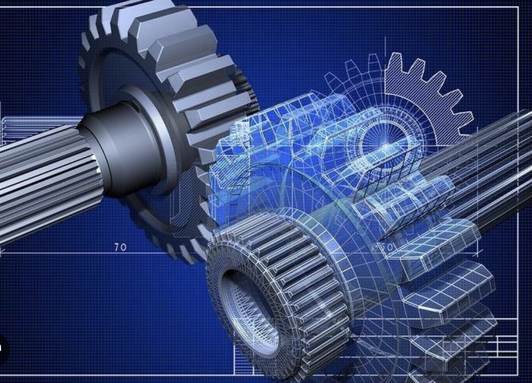 Precision engineering gear mechanism detail